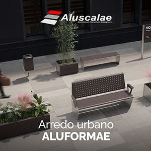 Arredo urbano eco-compatibile in alluminio Aluformae di Aluscalae
