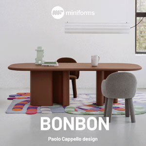 Tavolo Bonbon di Miniforms: scopri la sua morbidezza in tutti i modelli