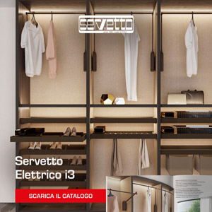 Servetto Elettrico i3: l�appendiabiti saliscendi per l�armadio azionabile elettronicamente