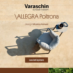 Poltrona outdoor Allegra di Varaschin: struttura in alluminio resistente