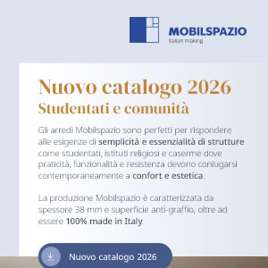 Arredi per studentati e comunit� Mobilspazio: pratici, funzionali e resistenti