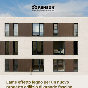 Rivestimenti in lame effetto legno Linarte di Renson: sicurezza antincendio e manutenzione minima