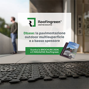 Dbase: pavimentazione outdoor multisuperficie e a basso spessore di Roofingreen