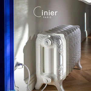 Termoarredo elettrico di ispirazione storica realizzato in pietra Olycale: Georges di Cinier