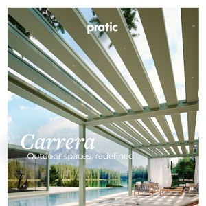 Pergola bioclimatica Carrera by Pratic: vivi Il futuro dell�outdoor
