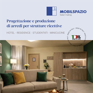 Arredi su misura Mobilspazio per hotel, residence, studentati e minicucine