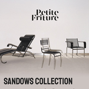 Collezione Sandows di Ren� Herbst, riedizione delle sedie con tenditori elastici di Petite Friture