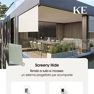 Schermature a incasso per un'integrazione architettonica perfetta: Screeny Hide by KE