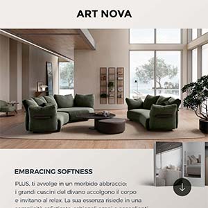 Novit� - Divano Plus di Art Nova: lasciati avvolgere da un morbido abbraccio