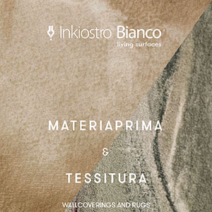 Rivestimenti e tappeti Inkiostro Bianco: Materiaprima e Tessitura, una nuova direzione