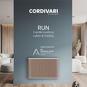 Ventilconvettore caldo e freddo ultrasottile: Run di Cordivari Design