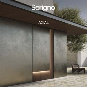 Porta blindata a bilico integrata nell'architettura: Axial by Scrigno