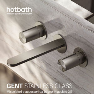 Miscelatori e accessori da bagno in acciaio: Gent di Hotbath