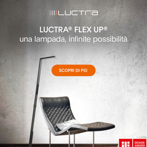 Nuova lampada da terra ricaricabile: Luctra Flex Up