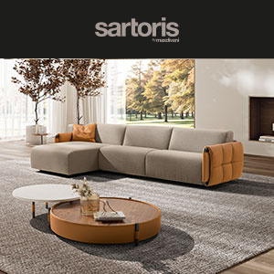 Divano letto Aurora by Sartoris: capolavoro d�arte sartoriale Made in Italy