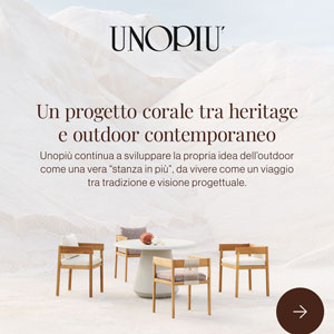 Nuove collezioni di tavoli e sedute outdoor Unopi�: scarica il Diario di Viaggio