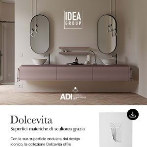 Arredo bagno Dolcevita: superfici sinuose e tridimensionalit� materica Ideagroup
