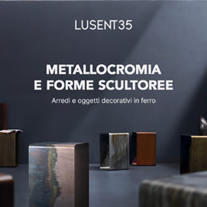 Arredi e decori in metallo ossidato, forme scultoree per interni ricercati � Lusent35