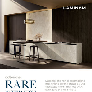 Collezione Rare di Laminam: superfici ceramiche ispirate al movimento dinamico della Natura