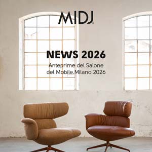 Novit� Midj 2026: nuove collezioni per spazi fluidi e trasversali