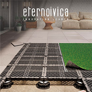 Pavimenti sopraelevati pi� stabili Griglia Plus con gomma antiscivolo integrata di Eterno Ivica