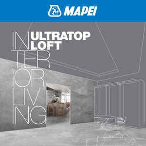 Pavimenti e pareti con effetto materico grazie a Ultratop Loft di Mapei