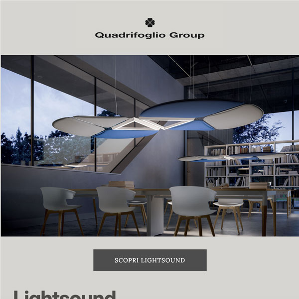 Comfort acustico e illuminazione integrata: Lightsound di Quadrifoglio Group