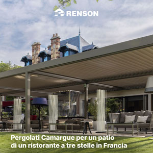 Pergolati Renson Camargue per un ristorante con terrazza: scopri il progetto
