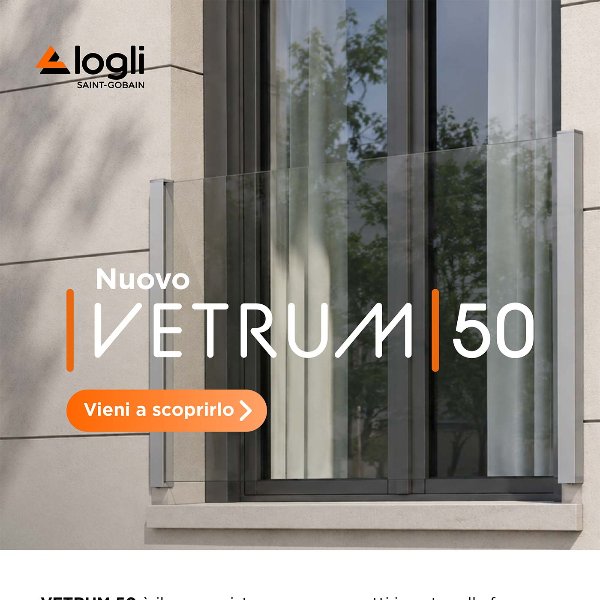 Sistema per parapetti in vetro che libera la vista: Vetrum 50 by Saint-Gobain Logli