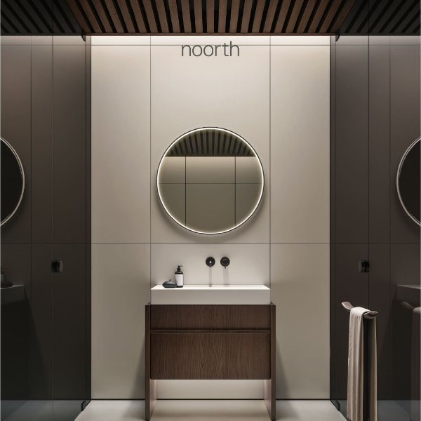 Mobili bagno Franq, contenimento espressivo e sobriet� senza tempo di Noorth