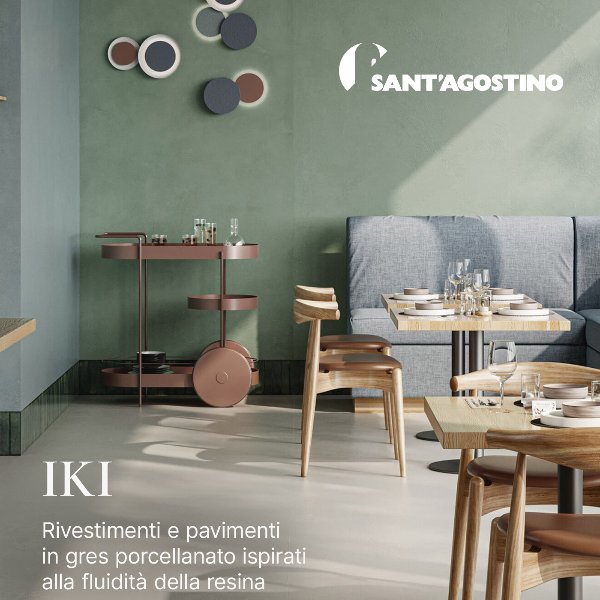 Pavimenti e rivestimenti effetto resina IKI di Ceramica Sant�Agostino